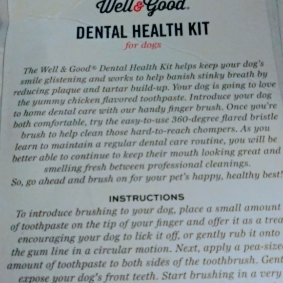 Well & Good Dental Health Kit for dogs - Picture 4 of 6